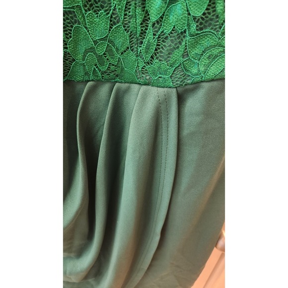 Kate Kasin Womens Short Sleeve‎ Floral Elegant Lace Cocktail Dress V Neck large - Picture 5 of 6